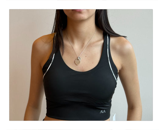 Asana B&W sports bra